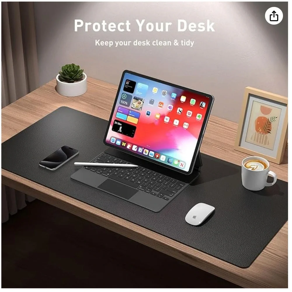 Aothia Non Slip Waterproof PU Leather Desk Pad Protector‎ 23.6